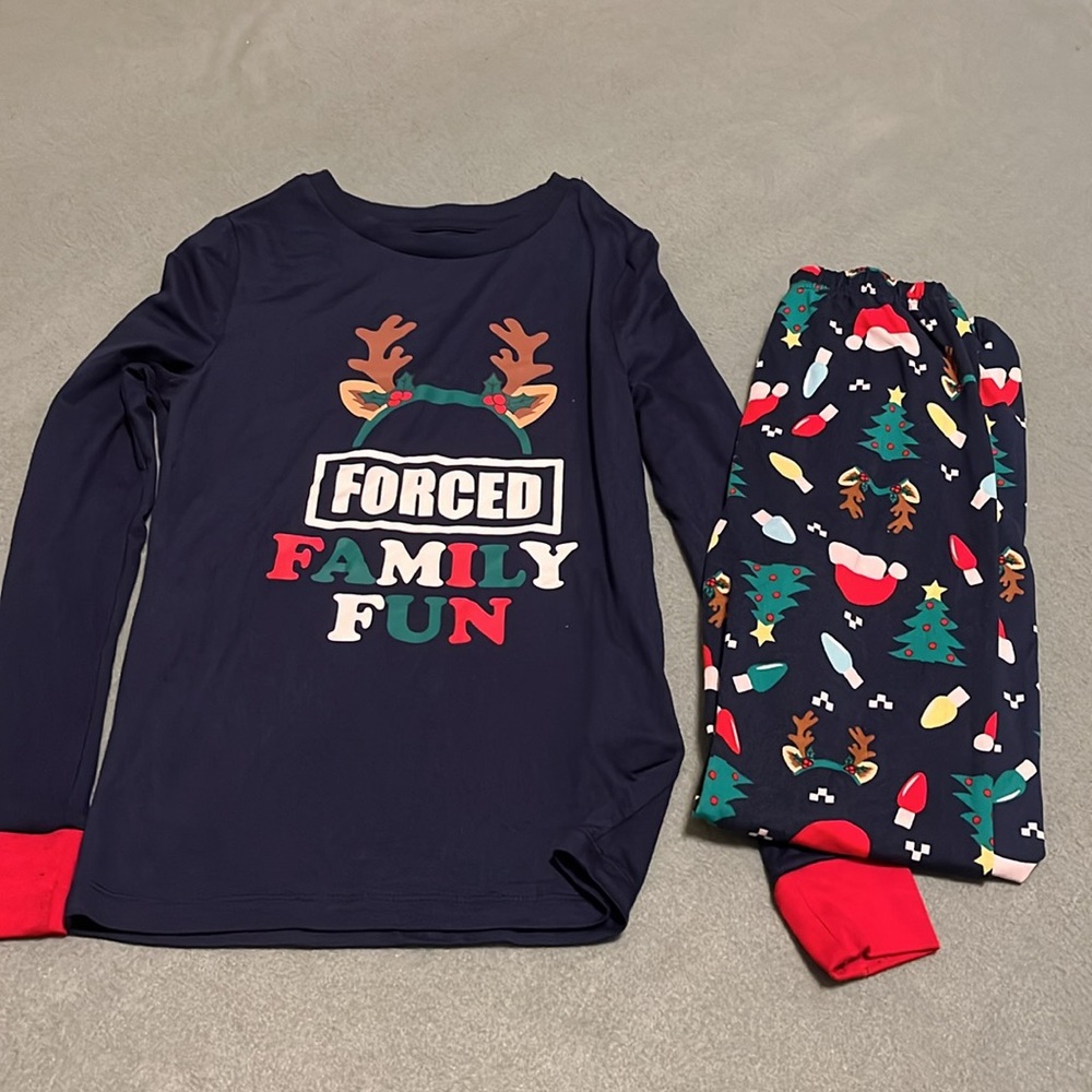 Holiday Time Red and Green Pajama Bottoms Festive Design